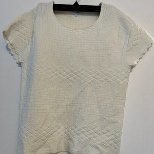 Parker Business Casual Top, Short, Cream